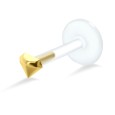 Diamond Shaped Labrets Piercing with PTFE LA-362